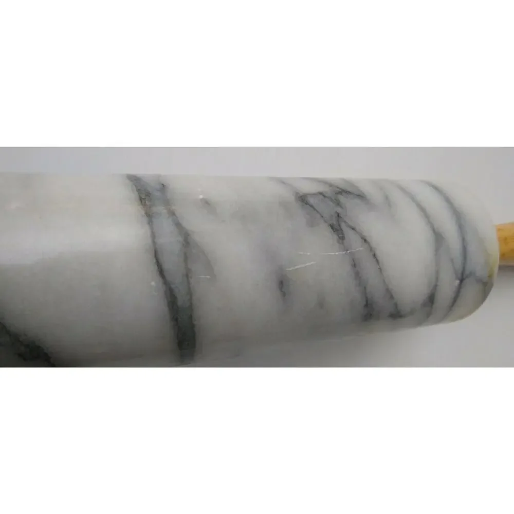 Heavy Marble Rolling Pin With Wooden Handles 18